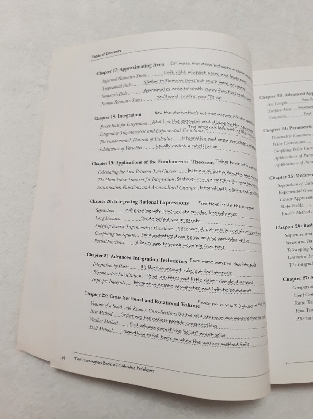 Calculus Help Book - Picture 10 of 16